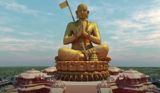hyderabad to statue of equality cab